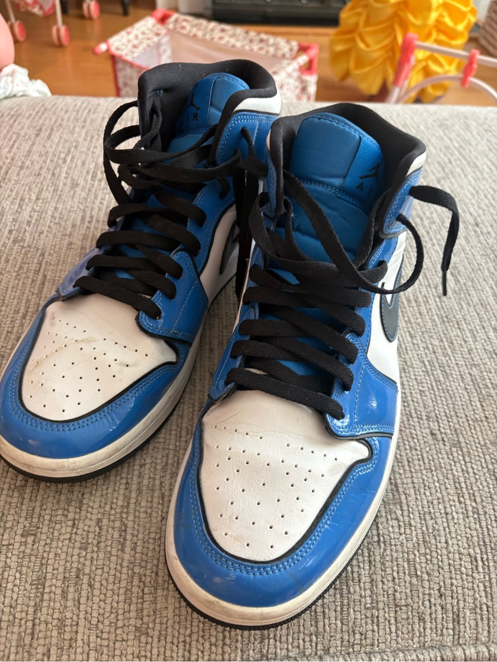 Jordan Men’s Athletic Shoes — White / Black / Game Royal - Picture 5 of 6
